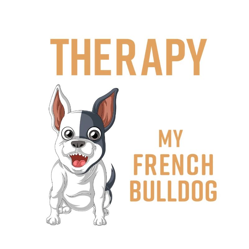 Conception de citation de thérapie du bouledogue français