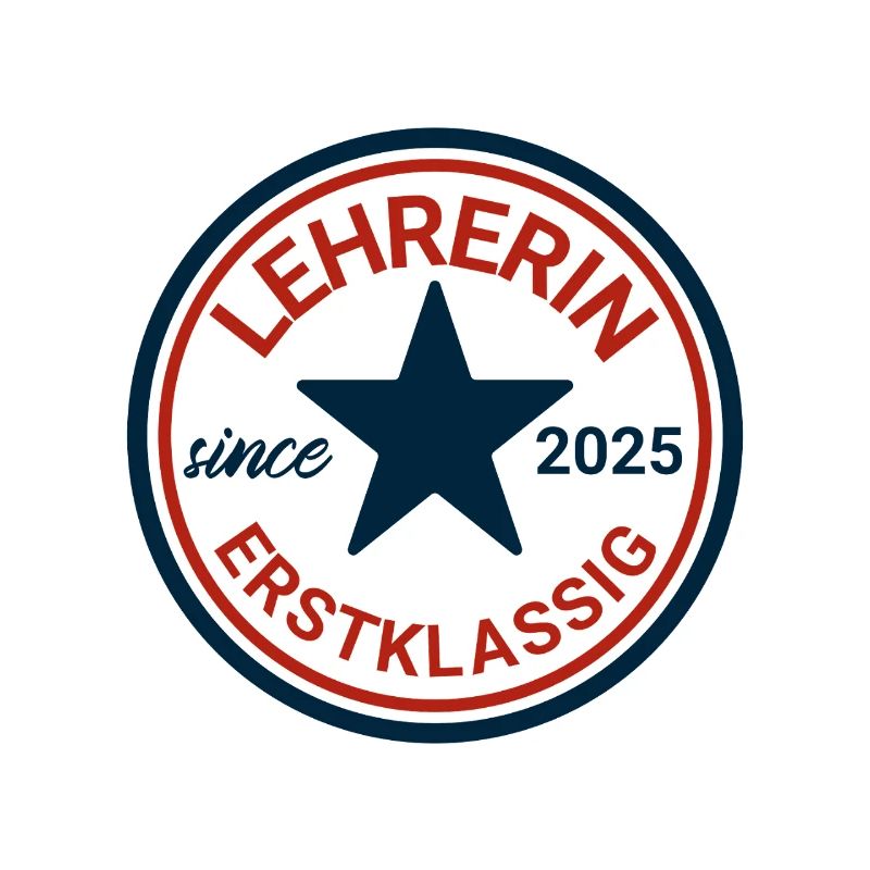Logo d'enseignant avec étoile et design classique