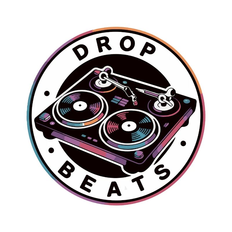 Drop Beat Turntable Illustration