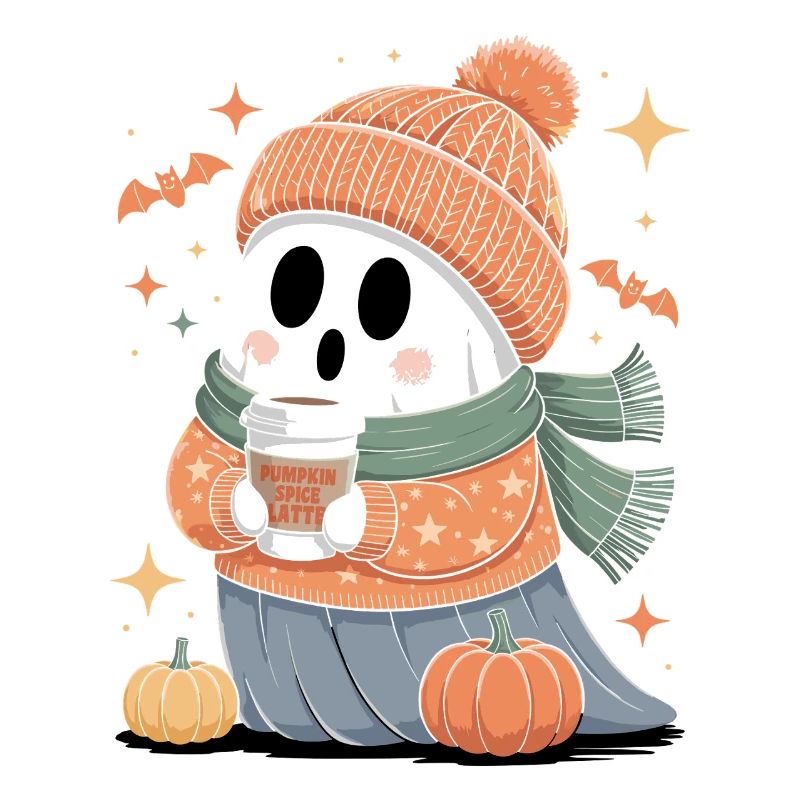 Fantôme mignon Halloween Automne
