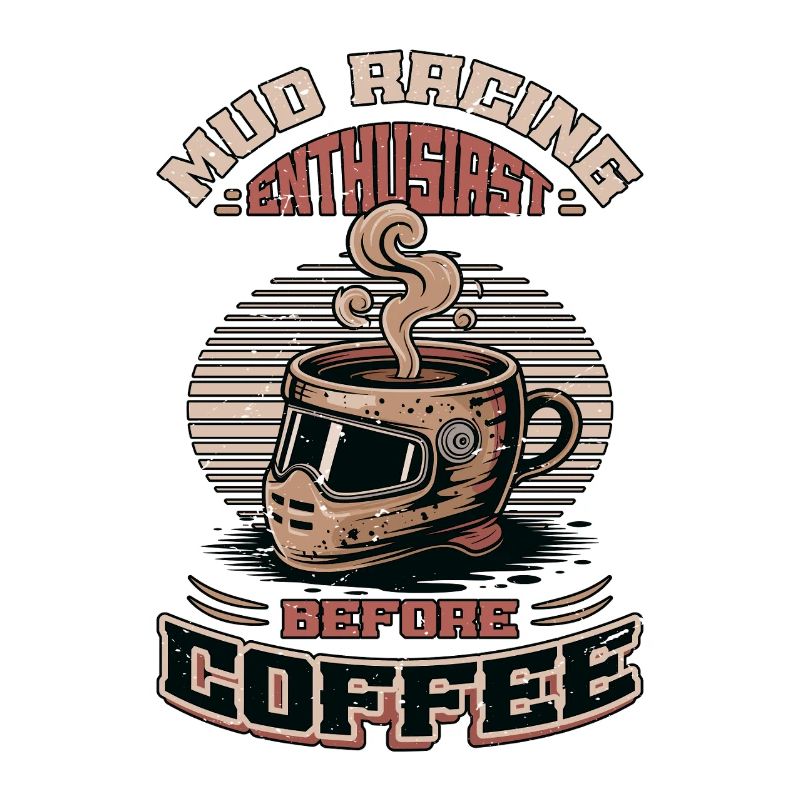 Passionné de courses de boue avant la boue Amateur de café