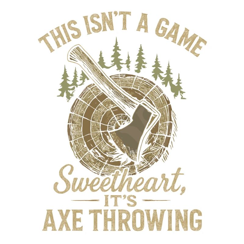 This isn't a game, honey, this is axe throwing