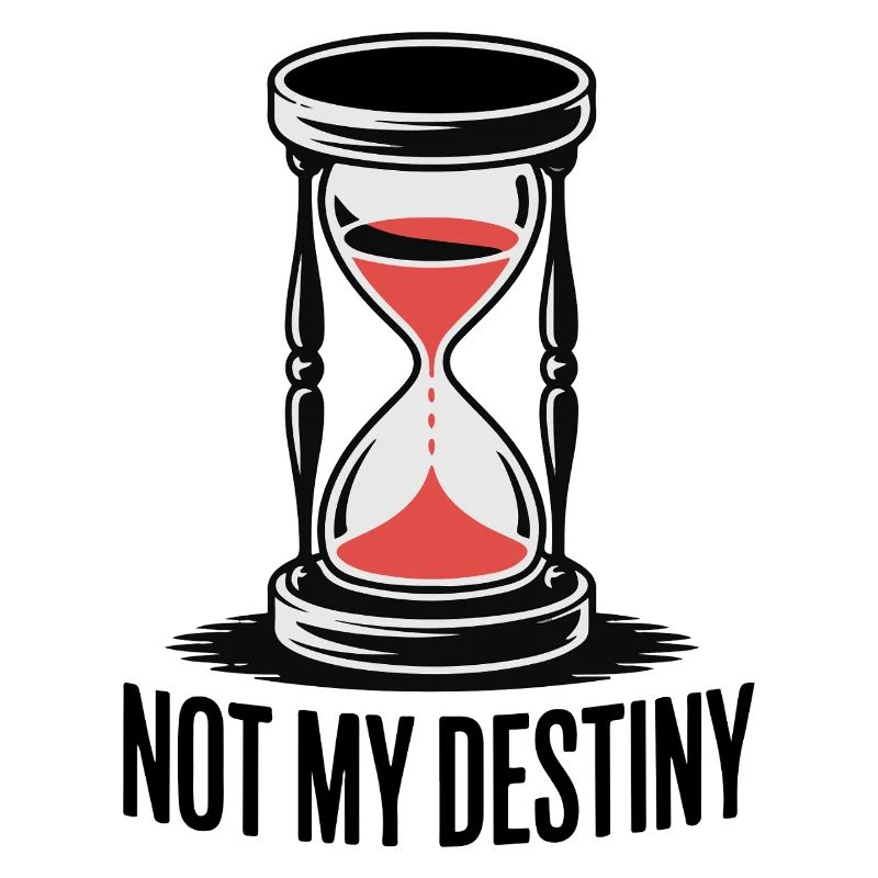 Unique Hourglass with Bold Text