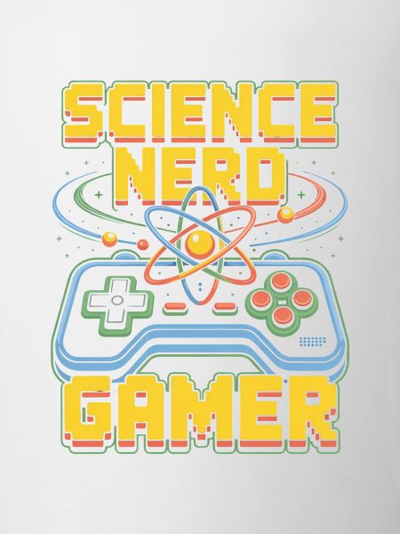 Science Nerd Gamer Atom Controller Wissenschaft