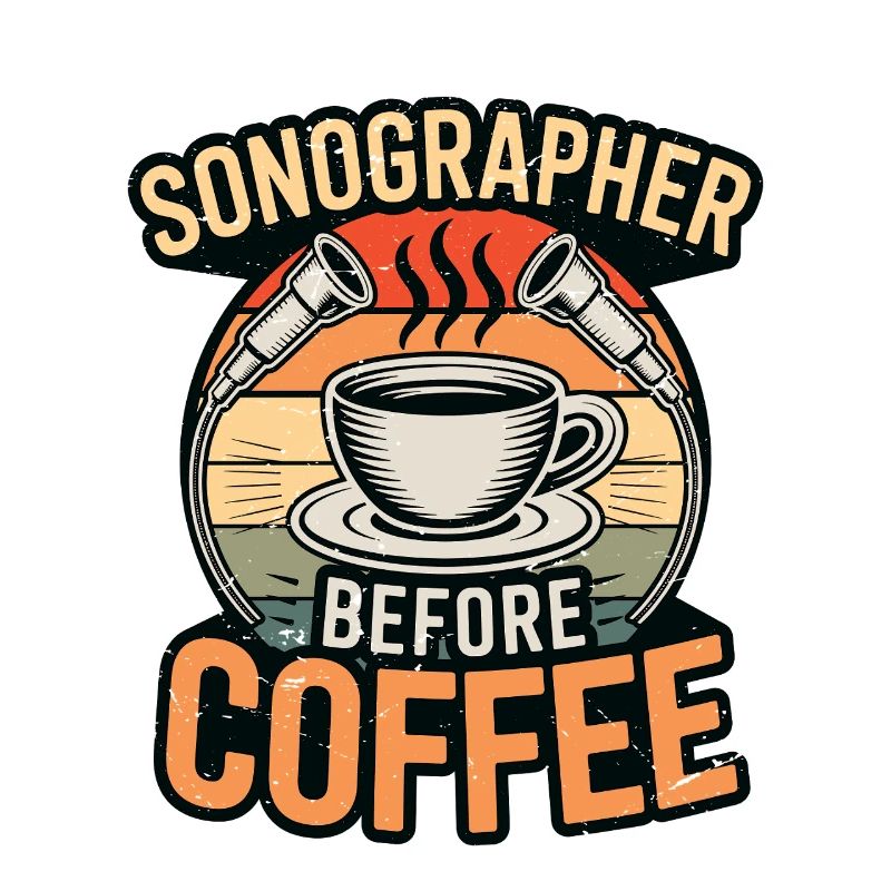 Échographiste avant le café Rad Tech Coffee Lover