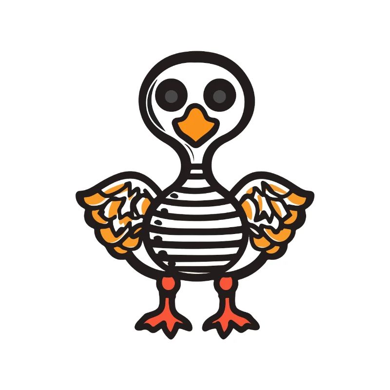 Goose Halloween Comic Funny
