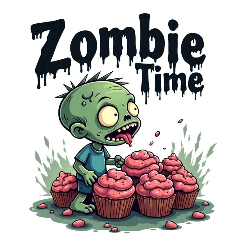 Zombie Time Cupcake Comic