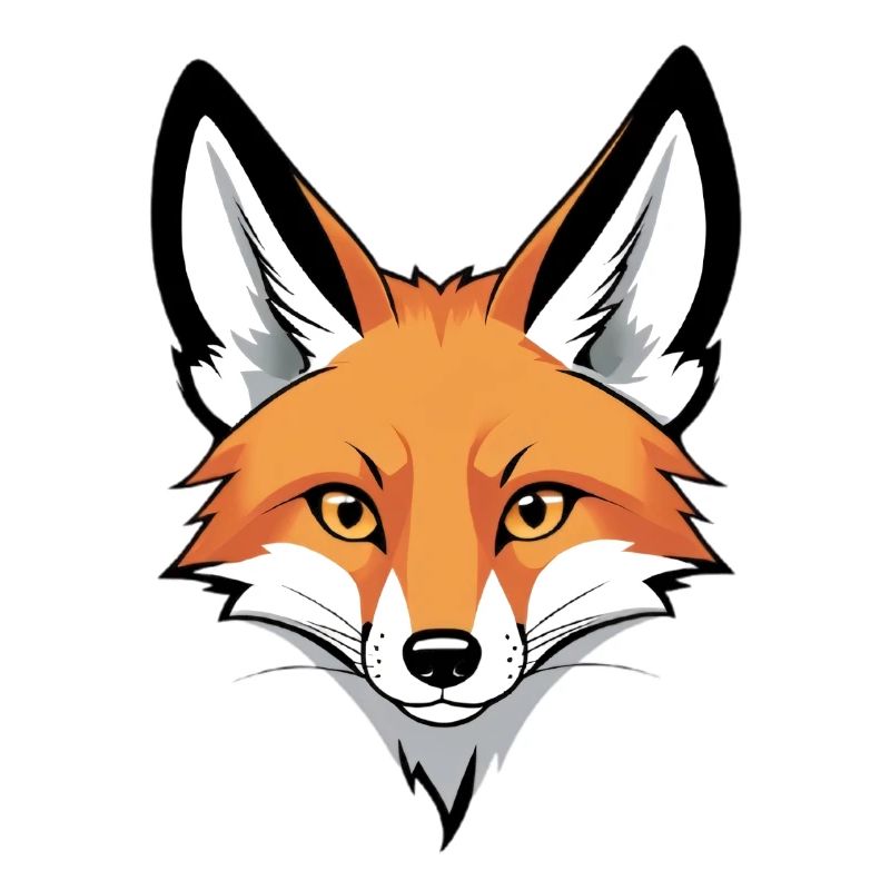 Fox Head Illustration