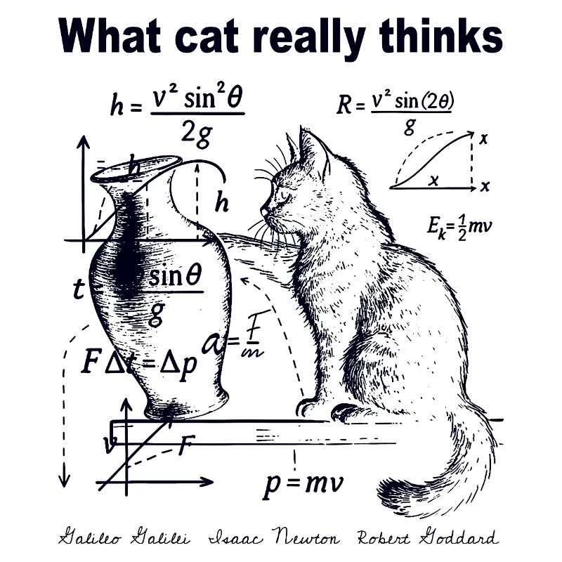 What Cats Really Thinks Funny Cat Physics Humor