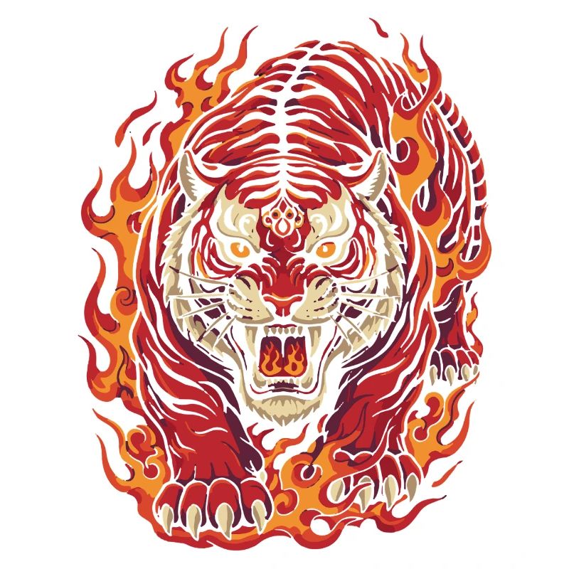 Feuertiger-Geist-Design