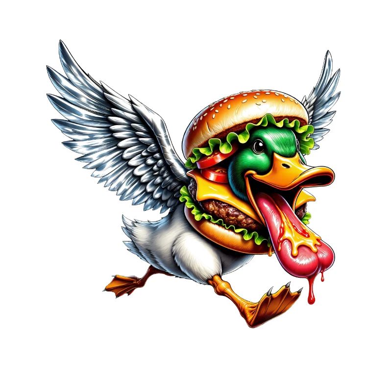 Canard d’Halloween avec Cheeseburger Monster Essen