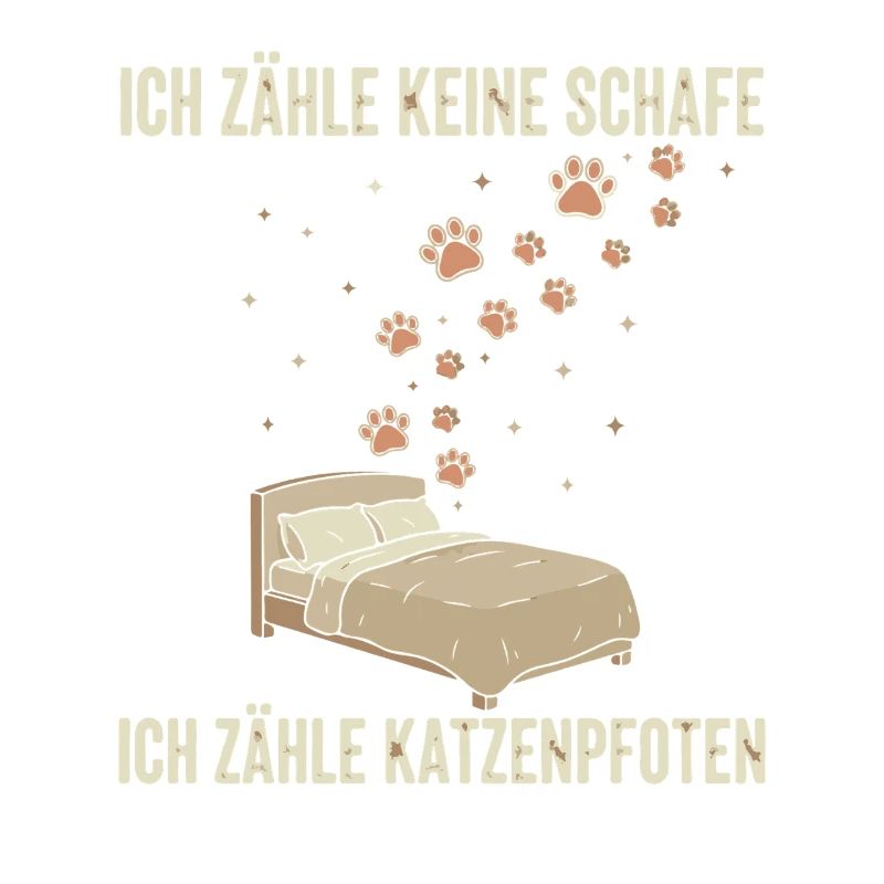 I Count Cat Paws Bed Decor