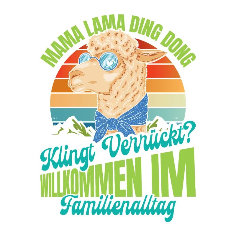 Werdende Mutter MAMA LAMA DING DONG Lustiges