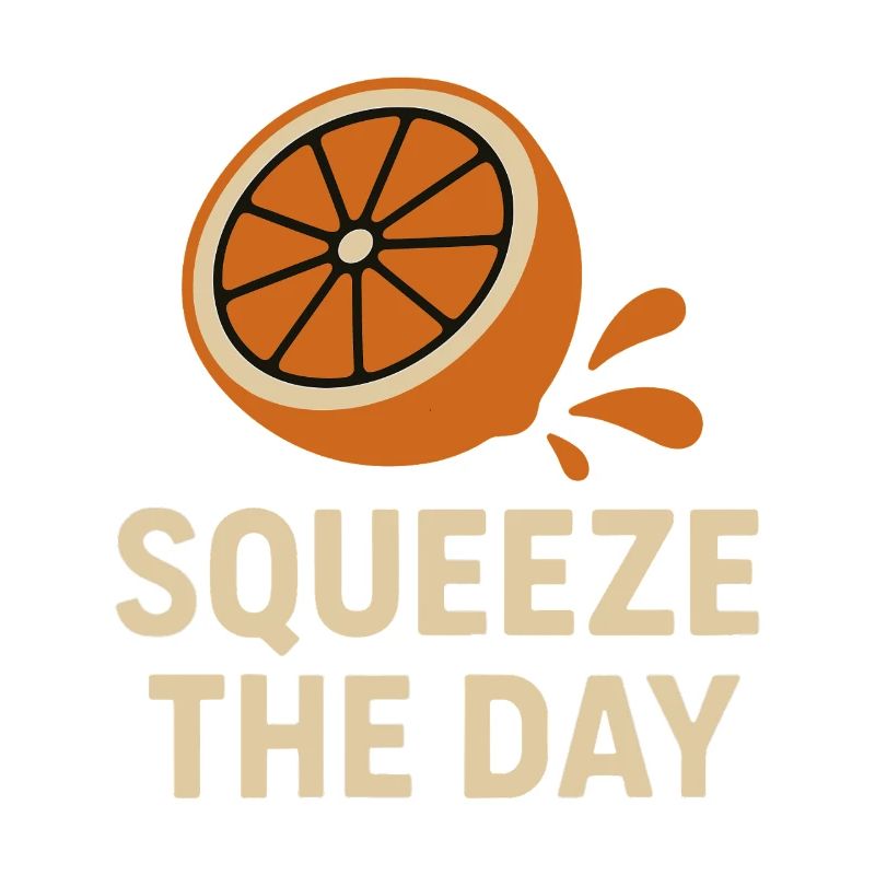 Squeeze The Day – Funny Orange Design