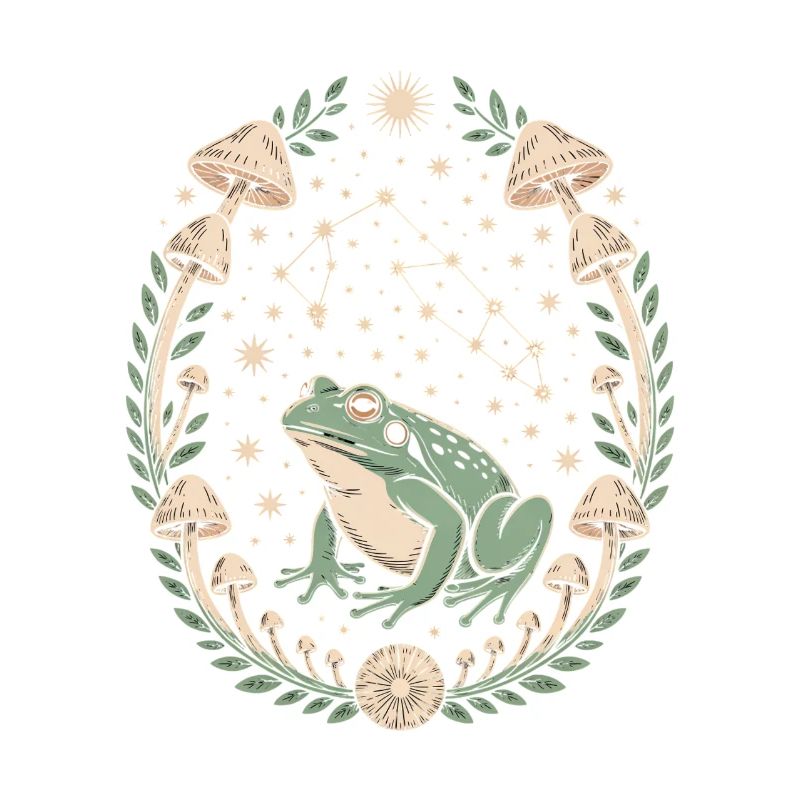 Frog Astrology and Mushroom Pattern Magic