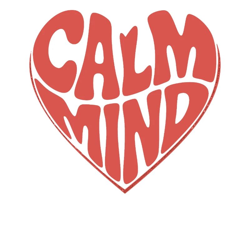 Calm Mind – Retro Herz Design