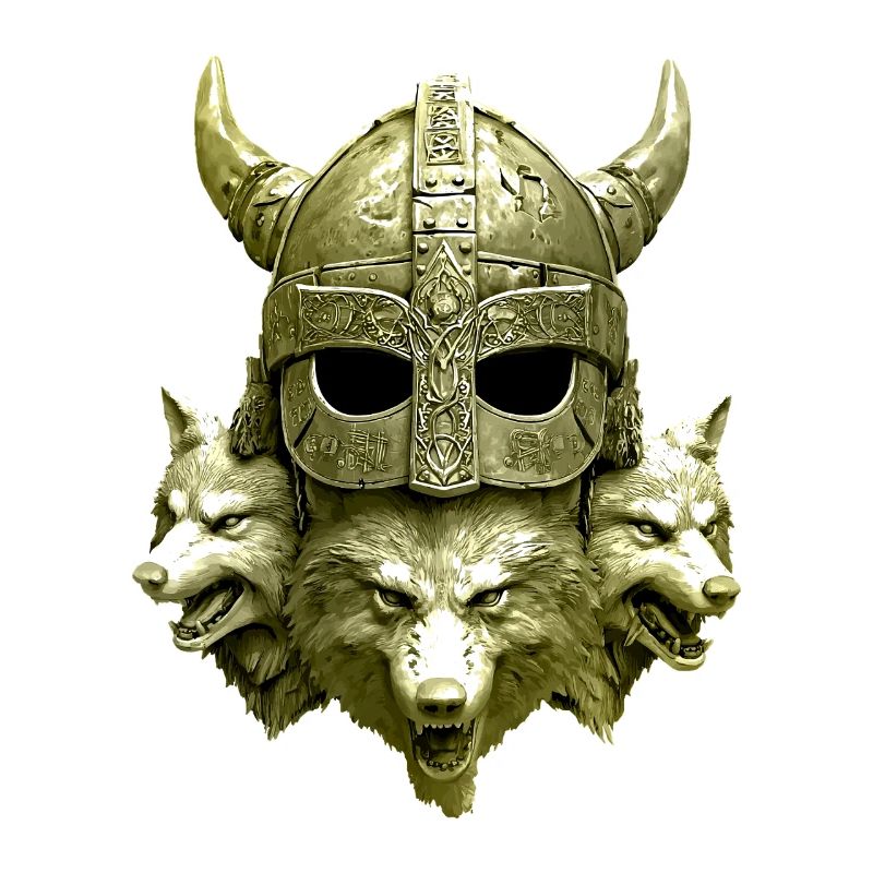Viking Helmet Wolf