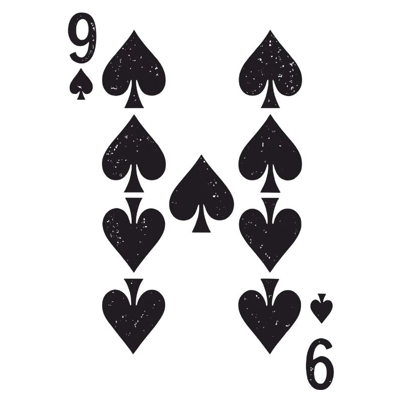 Nine Spades Symmetry Pattern