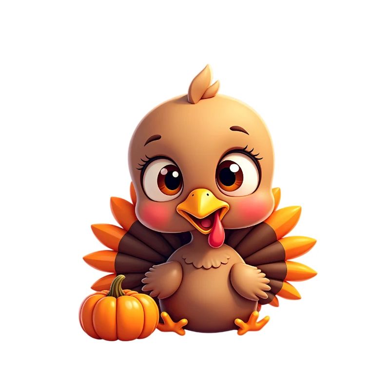 Bébé dinde de Thanksgiving
