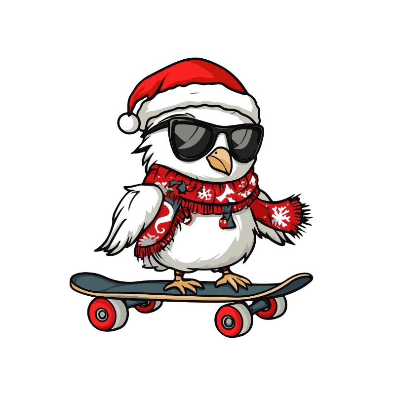 Colombe oiseau Noël drôle