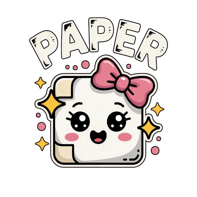 Ciseaux Papier Pierre Papier Kawaii