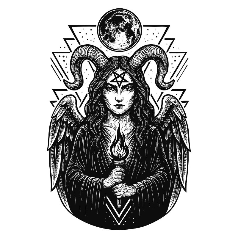 Lilith Hexe Dämon Pentagramm Dunkle Magie