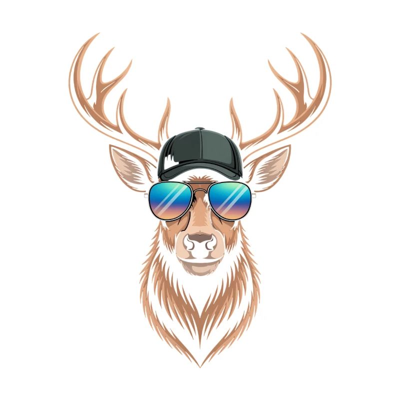 Deer with antlers