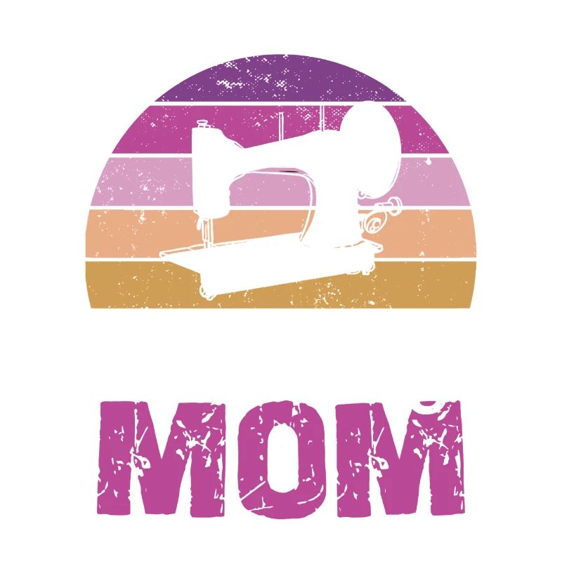 Sewing Mom Retro Circle