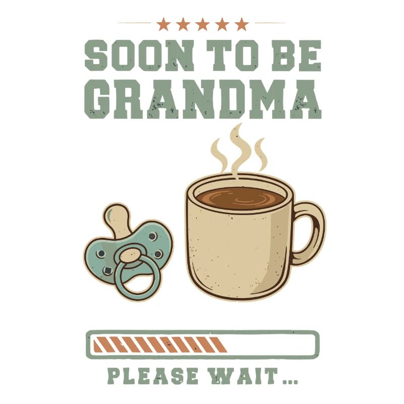 Expectant granny loading future grandmother