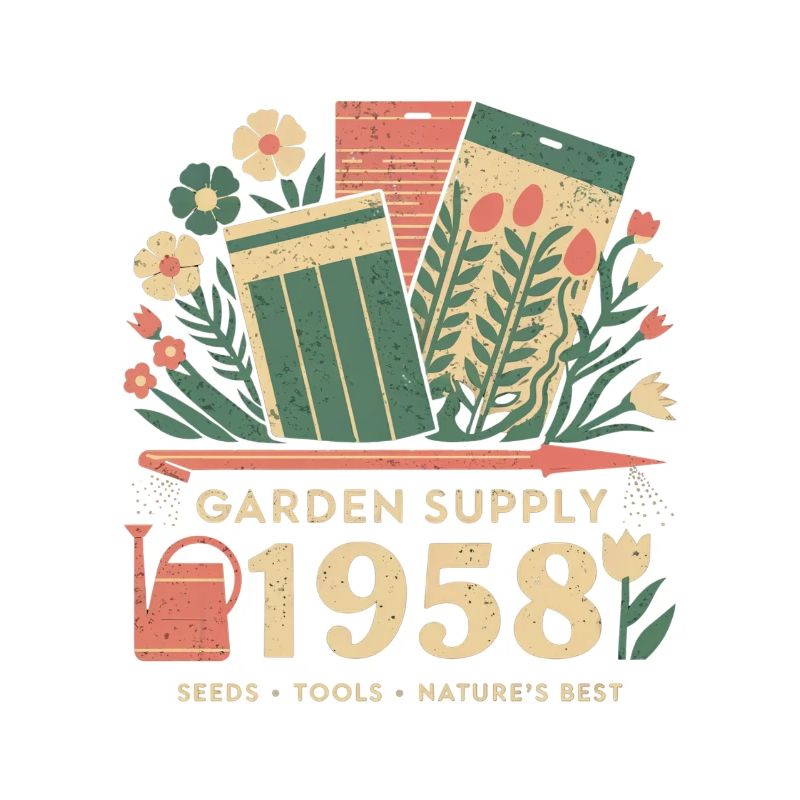 Vintage Garten Werbung