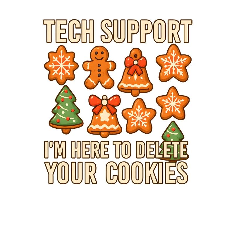 Technischer Support Cookies Humor Illustration