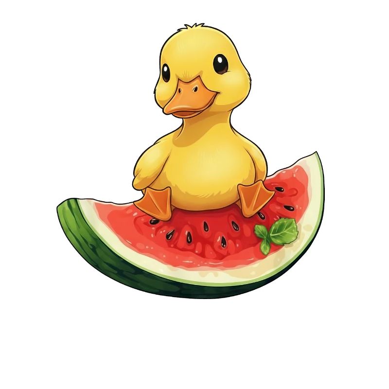 Relaxed summer design with watermelon fruit