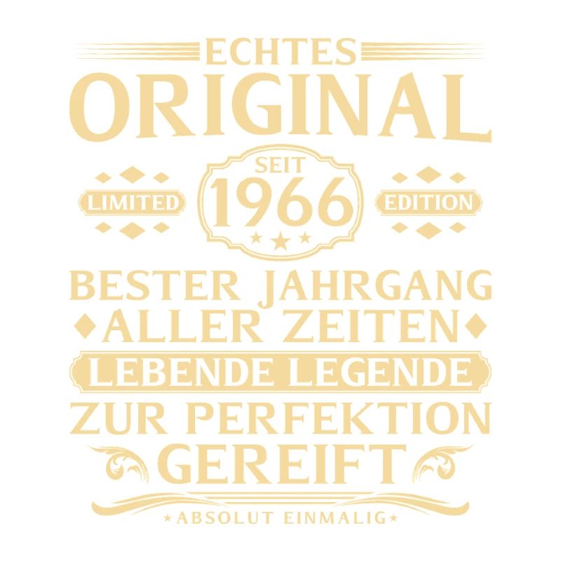 60. Geburtstag Echtes Original seit 1966
