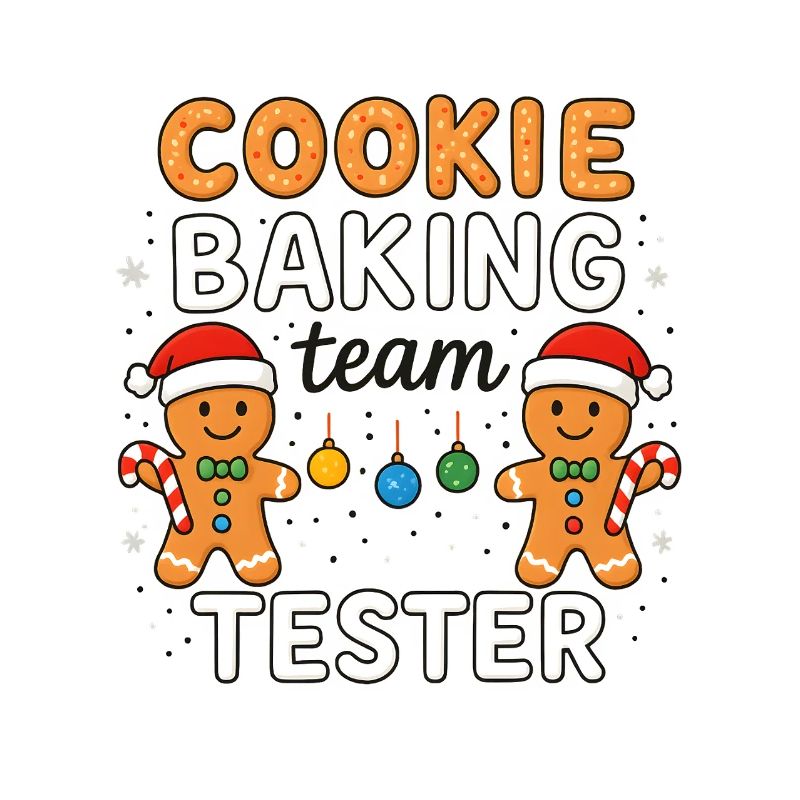 Cookie Baking Team Tester - Funny Xmas Design