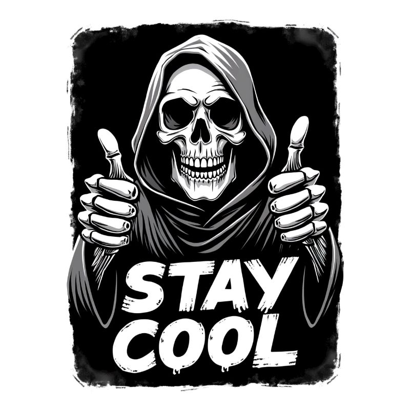 Stay Cool Grim Reaper Skull