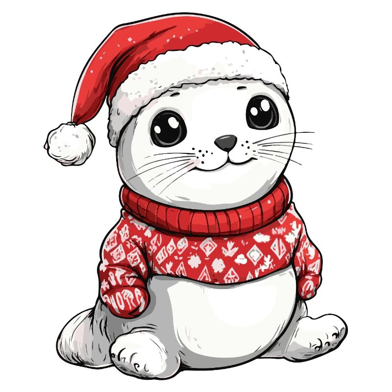 Noël des animaux du phoque