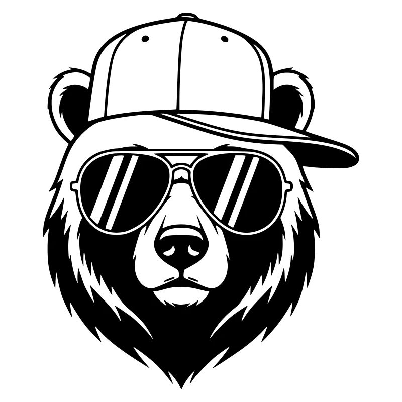 Urban Bear – Cool Bear with Cap and Sunglasses