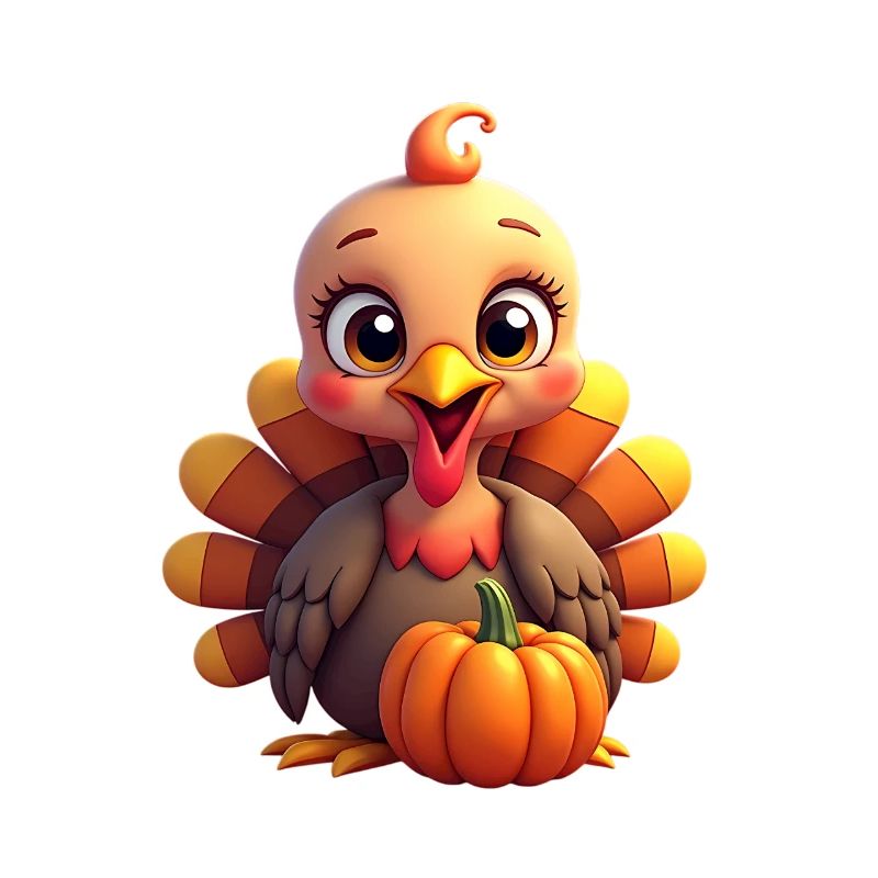 Bébé dinde de Thanksgiving