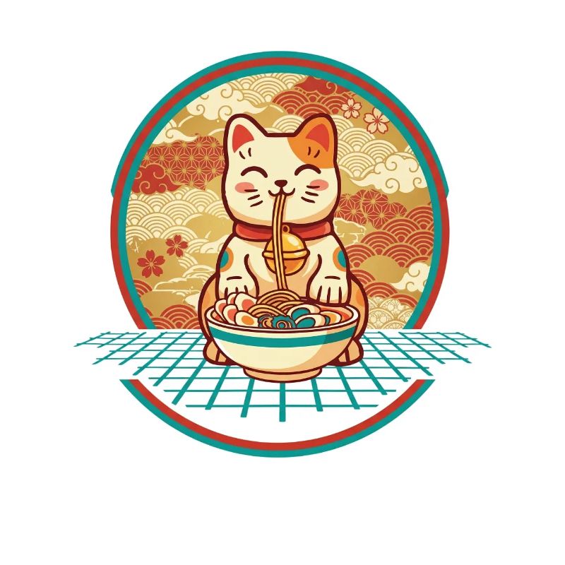 Maneki Neko Ramen Lucky Charm Cat