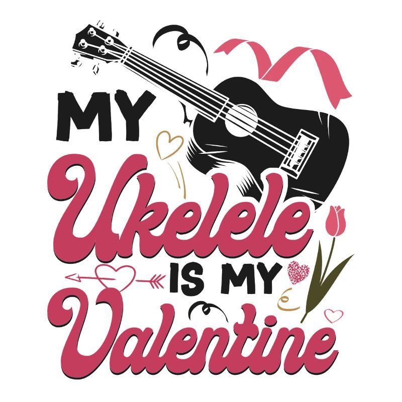 Valentines ukulélé hawaïen