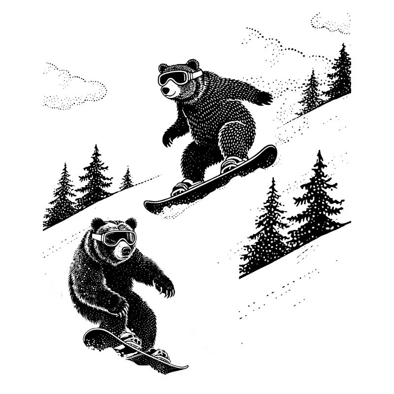 Snowboard Bear