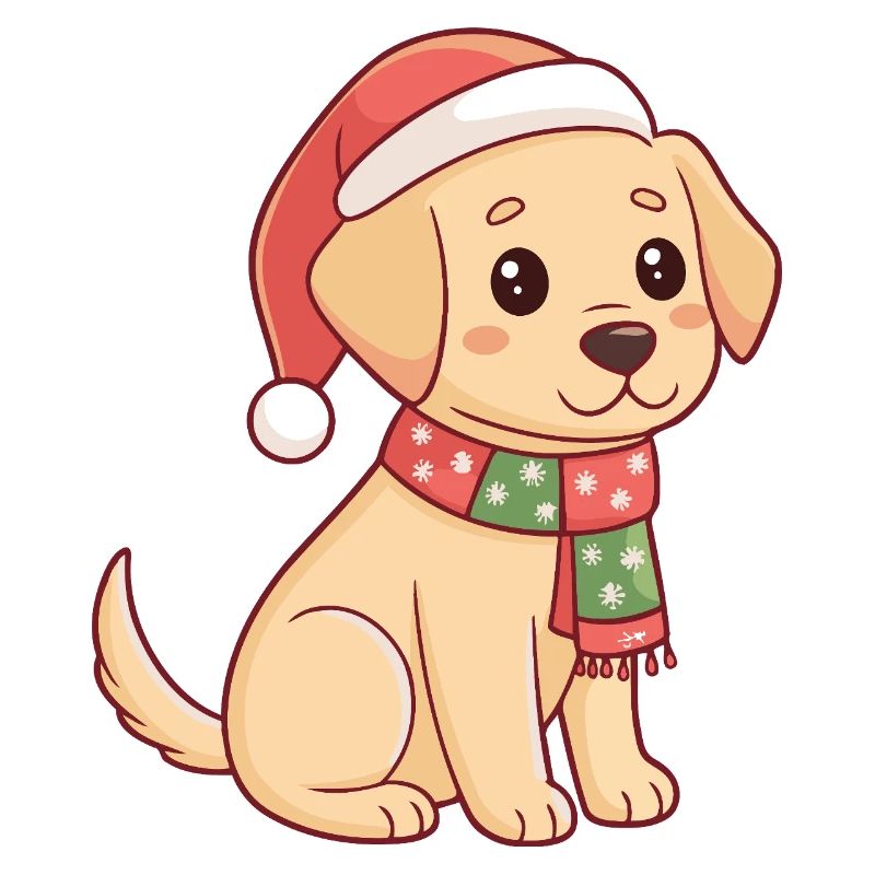 Chiot Noël Scintillant