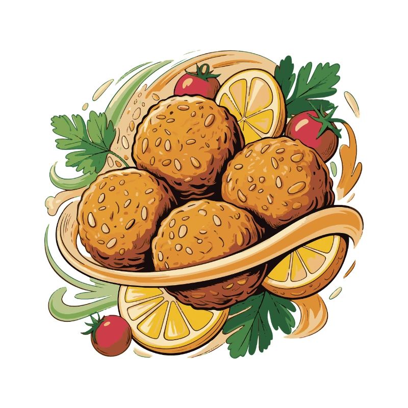 Croquettes croustillantes avec une note d’agrumes