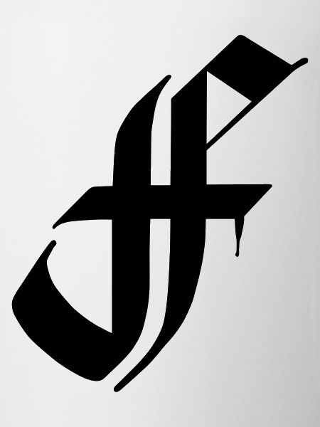 Fraktur font abbreviation F