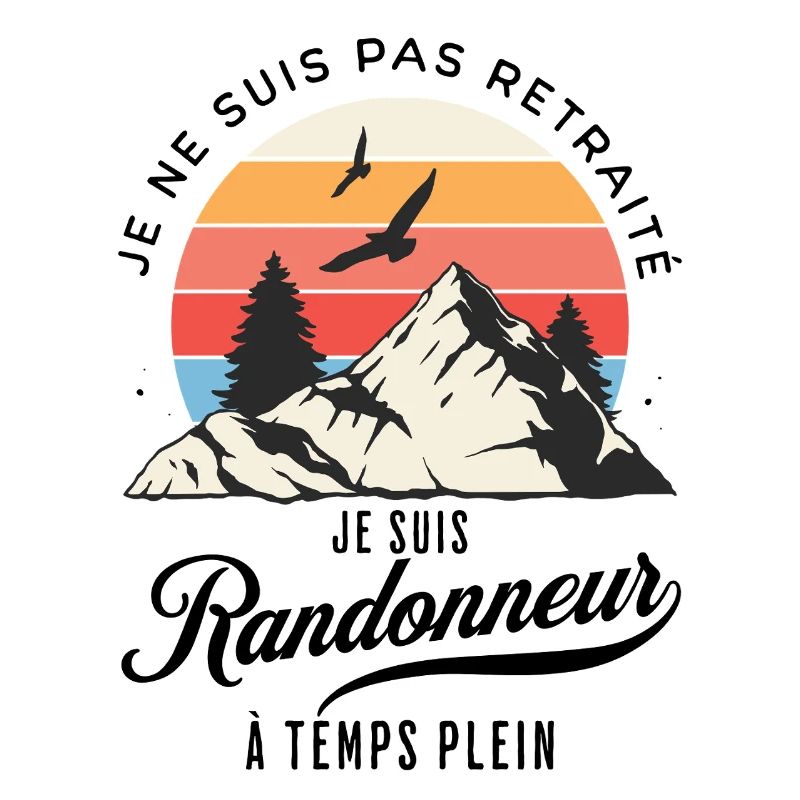 Randonneur Temps Plein Pas Retraité