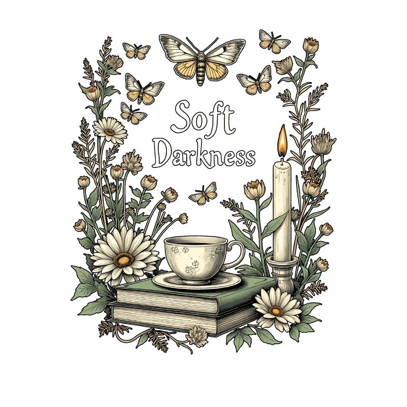 Soft Darkness Dark Cottagecore Hexen Tee
