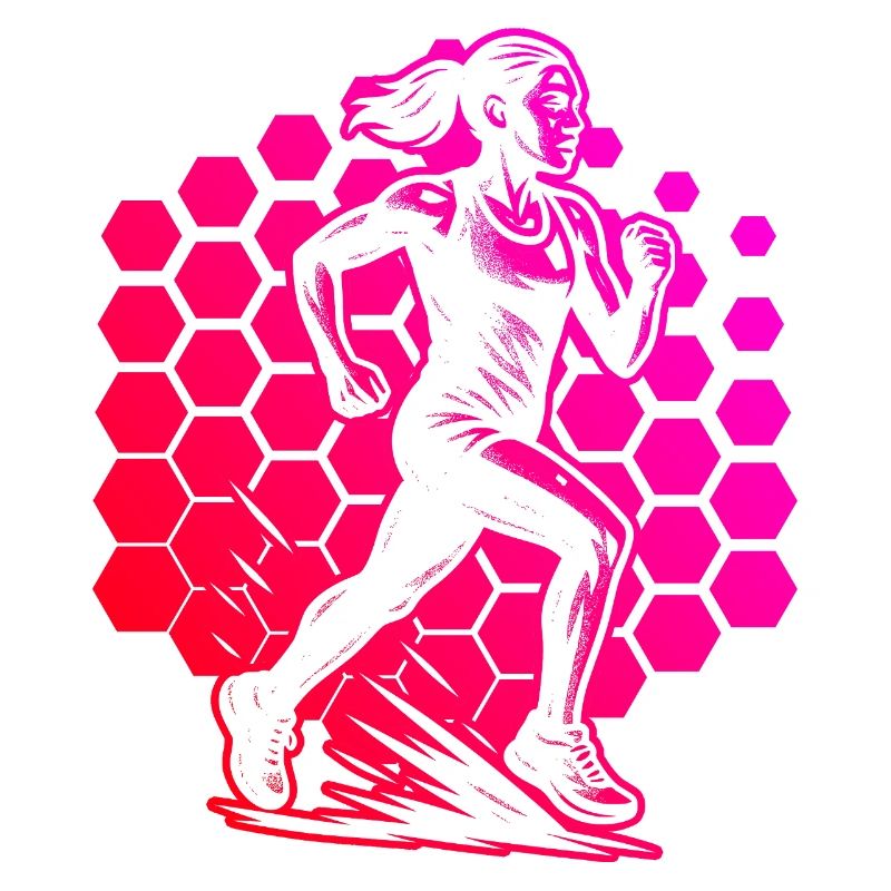 Modern Running Artwork