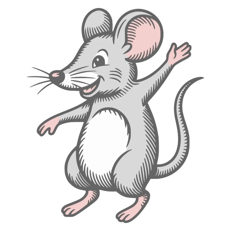 Souris heureuse danse rire danse danse rire heureuse