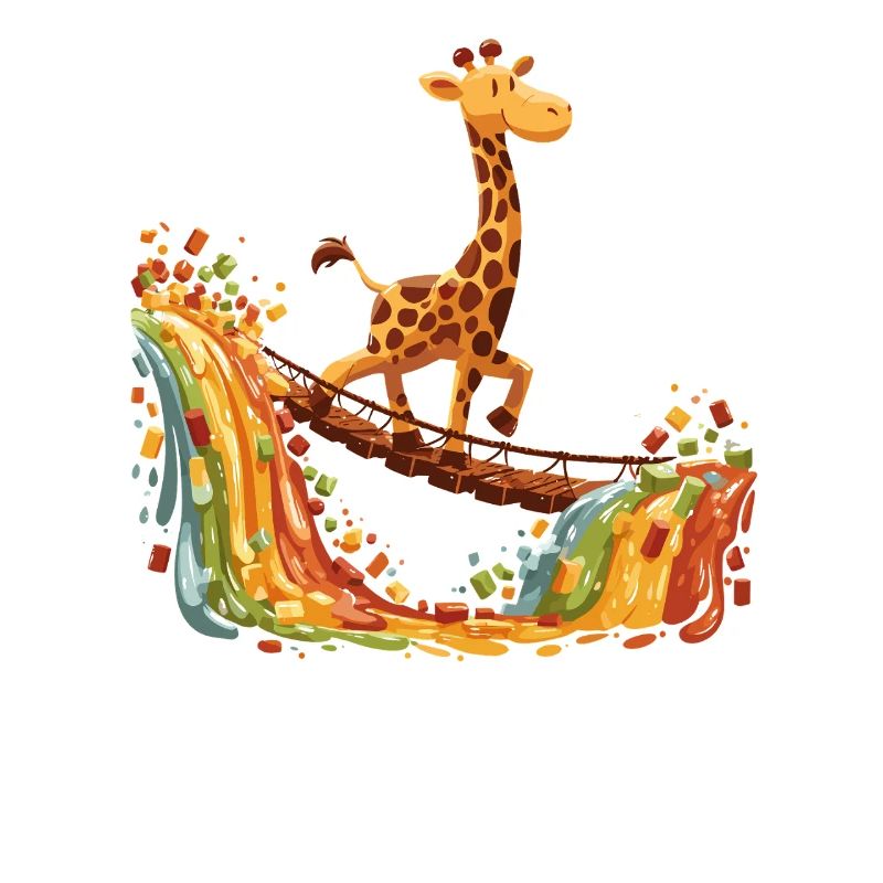 Giraffe on Rainbow Bridge