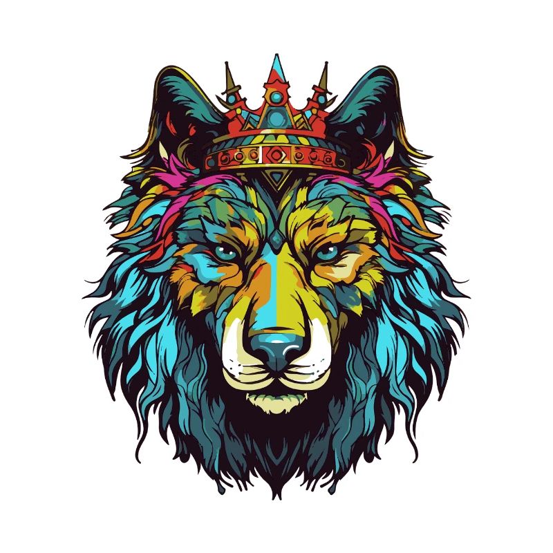 Couronne de bande dessinée Wolf